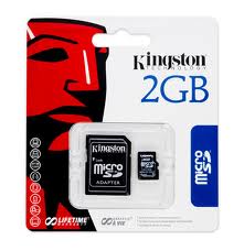 buy used Flash Memory Kingston 2GB micro SD card
